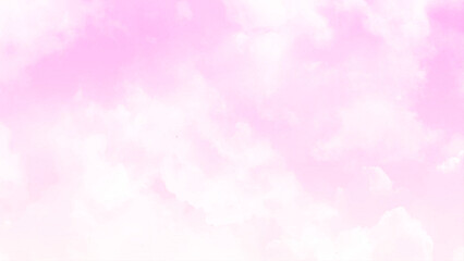 Sky and clouds in pastel tones for graphic design or wallpaper.  Abstract pink white soft light gradient cloud background in pastel color.
