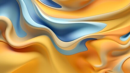 wallpaper abstrack organic liquid ilustration orange blue