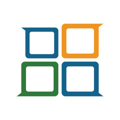 abstract window logo icon