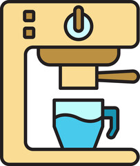 Auto Drip Coffee Maker Icon

