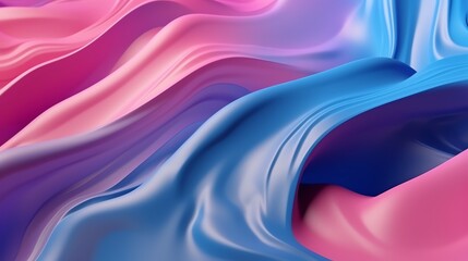 Obraz premium wallpaper abstrack organic liquid ilustration pink blue