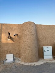 The mihrab of the clay mosque in Qassim Huwaylan