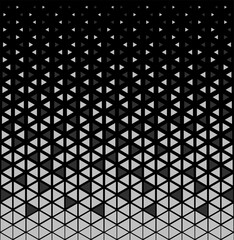 Halftone triangles pattern. Abstract geometric gradient background.