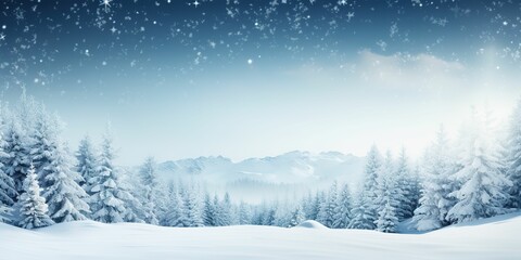 Fototapeta na wymiar Winter Wonderland: Blank Snowscape