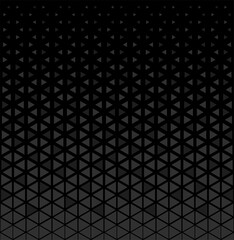 Halftone triangles pattern. Abstract geometric gradient background.