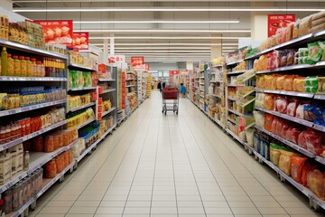 Fototapeta premium スーパー売り場イメージ02