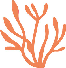 Playful sea creatures swimming together in a charming array. This adorable vector image captures the beauty of cute sea life elements in silhouette.