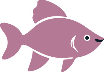 Adorable sea creatures in fascinating silhouettes, beautifully captured in this vector image of cute sea life elements.