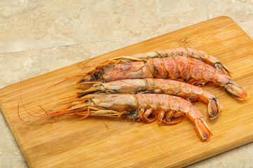 Tasty big Langoustine over the board