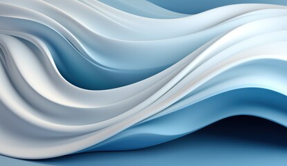 3D wave gentle background wallpaper white and blue blank bend soft