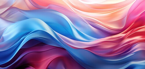 3D wave gentle background wallpaper pink and blue blank bend soft