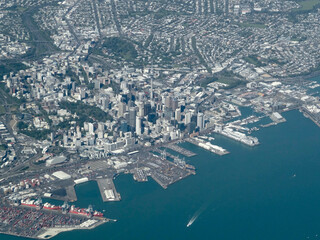 Aerial view of Auckland, New Zealand