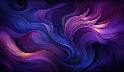 Obraz premium rainbow metal wave illustration, background wallpaper bright colors blue purple black and pink, with reflection