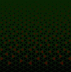 Halftone triangles pattern. Abstract geometric gradient background.