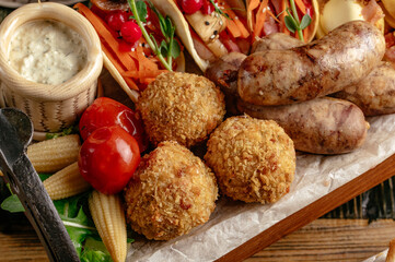 food from the restaurant for the menu