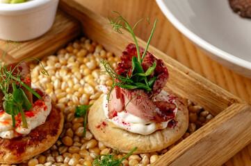 food from the restaurant for the menu