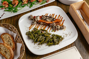 food from the restaurant for the menu