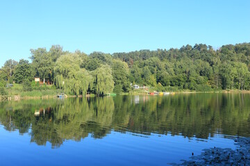 Fototapeta na wymiar Der Silbersee bei Frielendorf