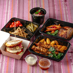 food from the restaurant for the menu