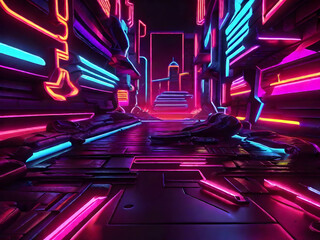 Neon background 