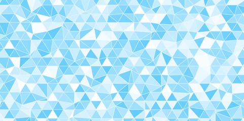 Blue White Polygonal Background, Creative Design Templates. Geometric Hipster Triangular Background.