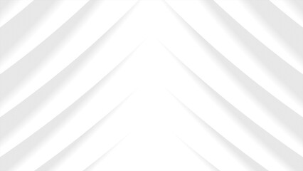 Bright white grey arrow abstract minimal design 3d background