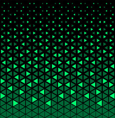 Halftone triangles pattern. Abstract geometric gradient background.