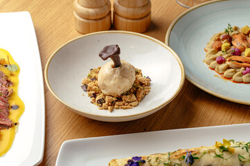 food from the restaurant for the menu