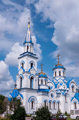 VORONEZH, Russia, July 16, 2023: The Church of the Holy Equal-to-the-Apostles Grand Duke Vladimir in summer in Voronezh
