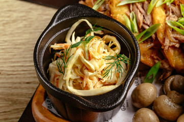 food from the restaurant for the menu