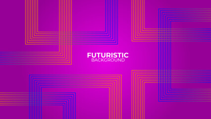 Futuristic abstract background. Glowing pink lines design. Modern shiny Pink geometric lines pattern. Future technology concept. Suit for poster, banner, cover