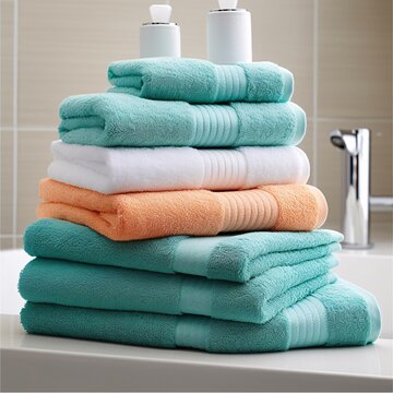 Cozy Towel Set for a Relaxing Bath, generative AI