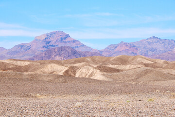 The red slopes of mountains in America. Desert, national park.