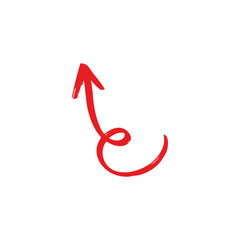 red arrow icon vector	
