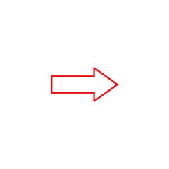 red arrow icon vector	
