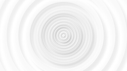 Bright white grey circles abstract 3d background