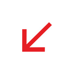 red arrow icon vector 