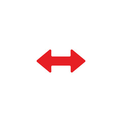 red arrow icon vector	
