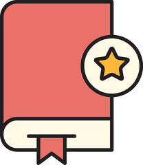 Book and Star Icon
