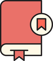 Book and Bookmark Icon
