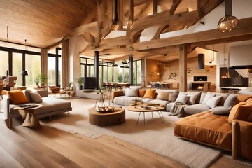 Modern luxury modern living room interior