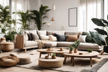 Luxury modern living room interior