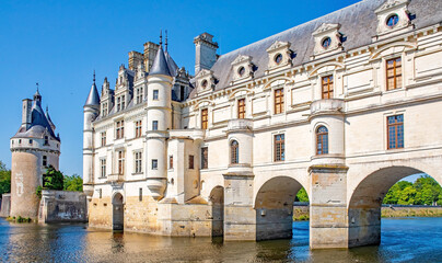 Fototapeta na wymiar Das wunderschöne Schloss in Frankreich