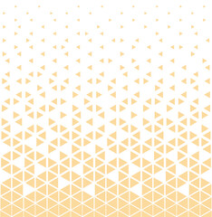 Halftone triangles pattern. Abstract geometric gradient background.