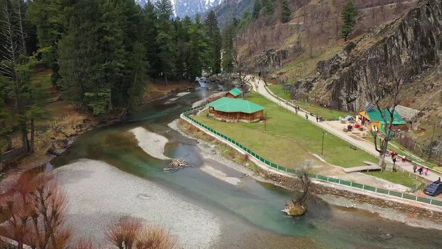Betaam Valley  Pahalgam Kashmir Arial View Heven Of Earth Video  Drone Video