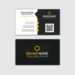 Black Busines Card Design Layout