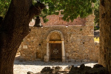 Ancient small church in Pyli, Kos island, Dodecanese, Greece