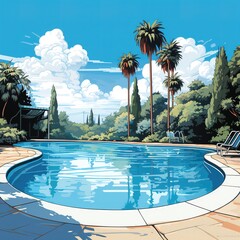 swimming pool in the resort