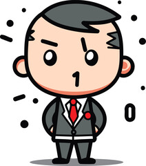 Sick Businessman   Cartoon Vector IllustrationÃ¯Â»Â¿