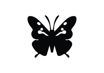 minimal style Admiral Butterfly icon illustration design